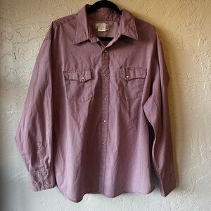Wrangler Red Casual Button Down Shirt